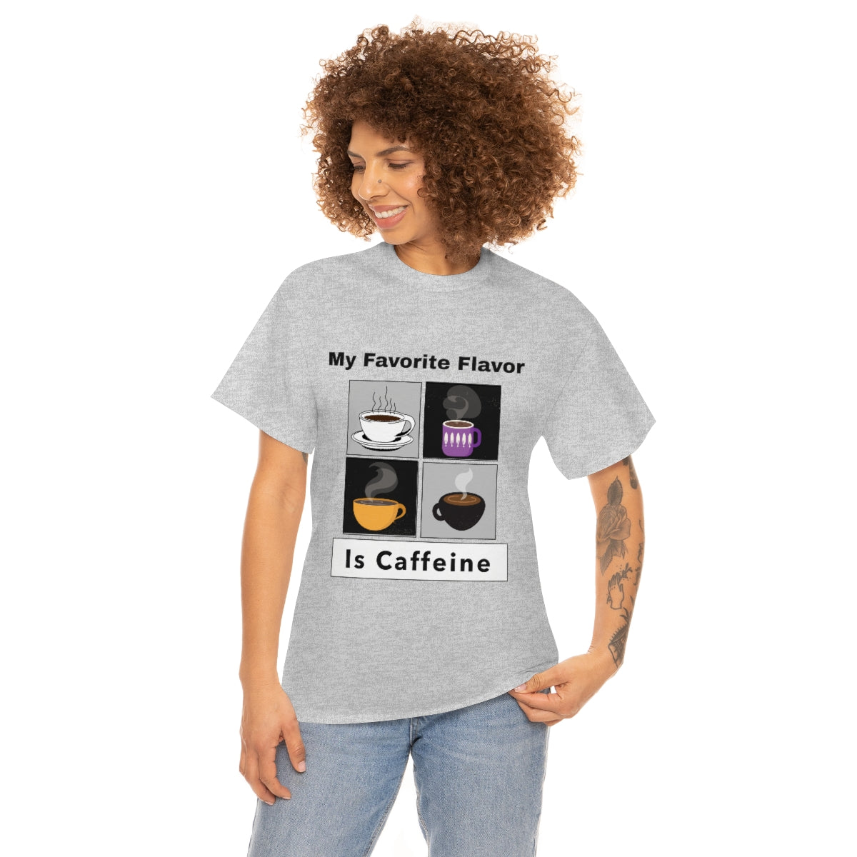 Caffeine Coffee Mugs Unisex Heavy Cotton Tee