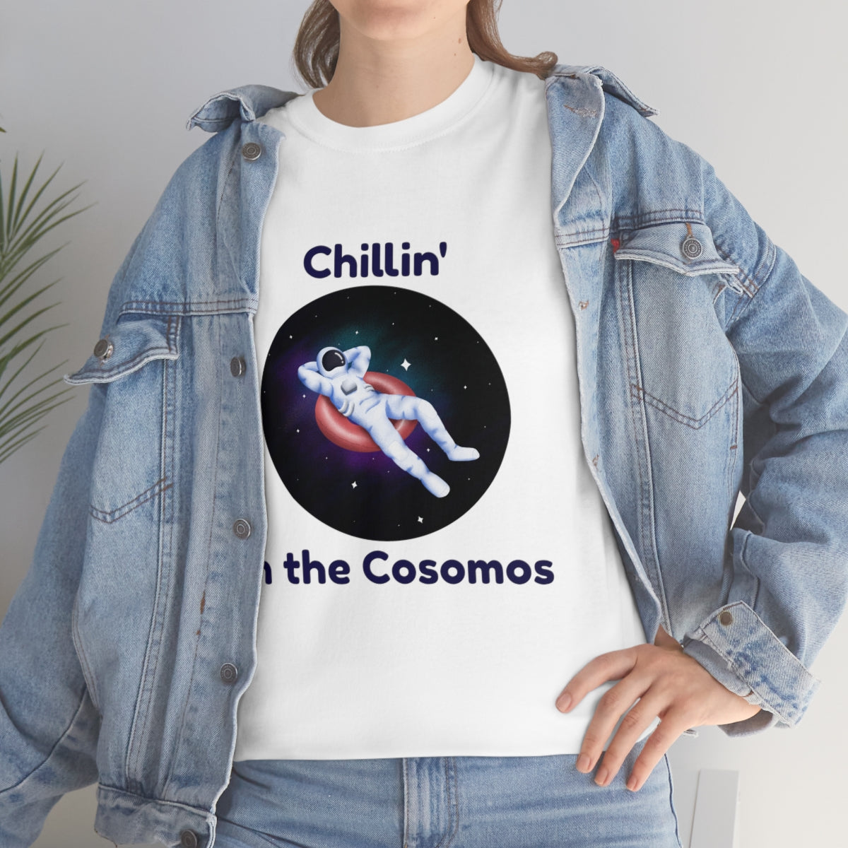 Chill Space Cosmos Astronaut Unisex Heavy Cotton Tee