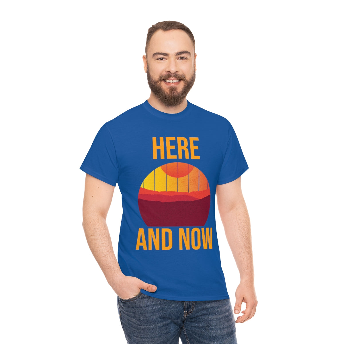 Here And Now Unisex Heavy Cotton Tee