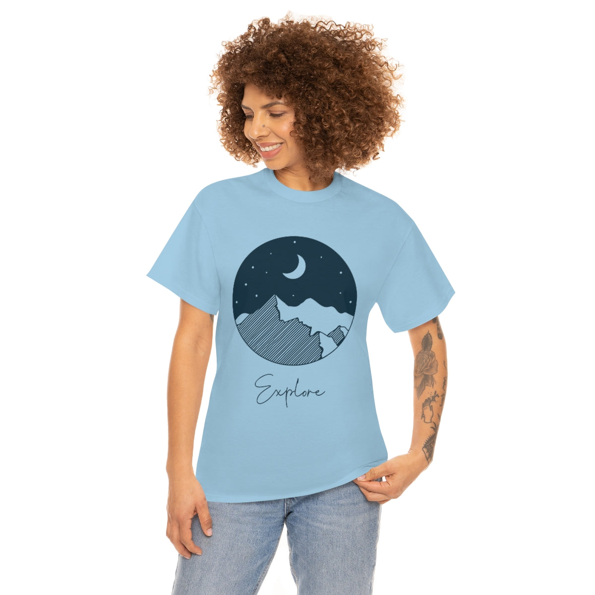 Explore Night Unisex Heavy Cotton Tee