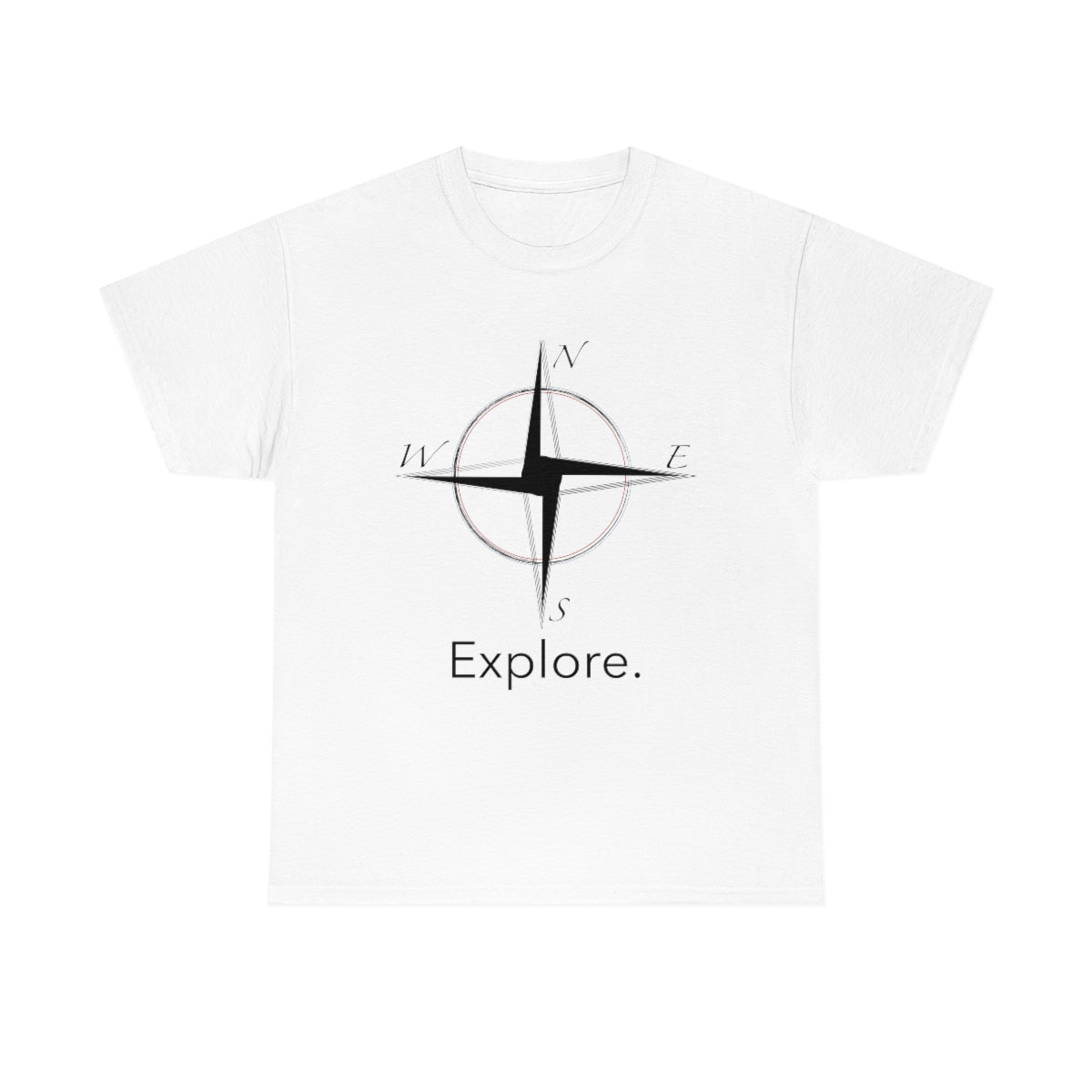 Explore Compass Unisex Heavy Cotton Tee