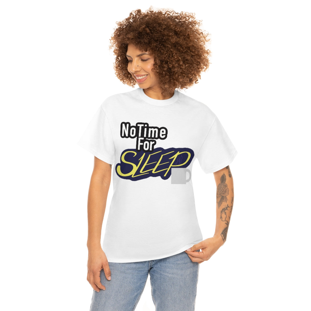 No Time for Sleep Coffee Mug Unisex Heavy Cotton Tee