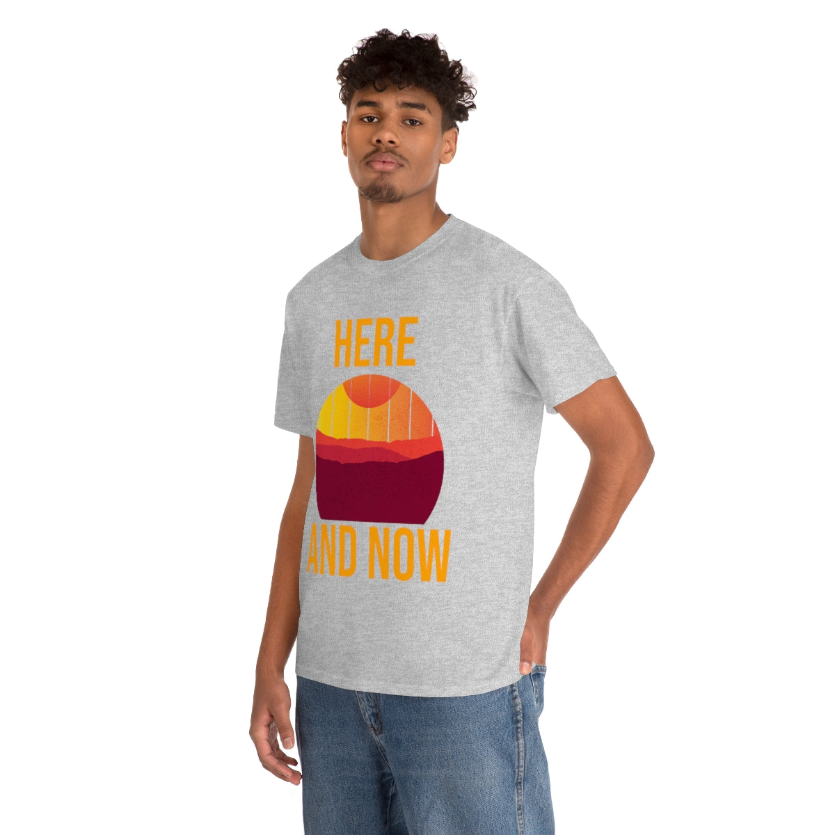 Here And Now Unisex Heavy Cotton Tee