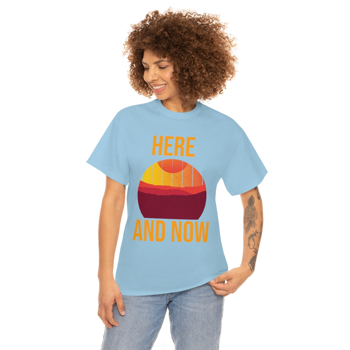 Here And Now Unisex Heavy Cotton Tee
