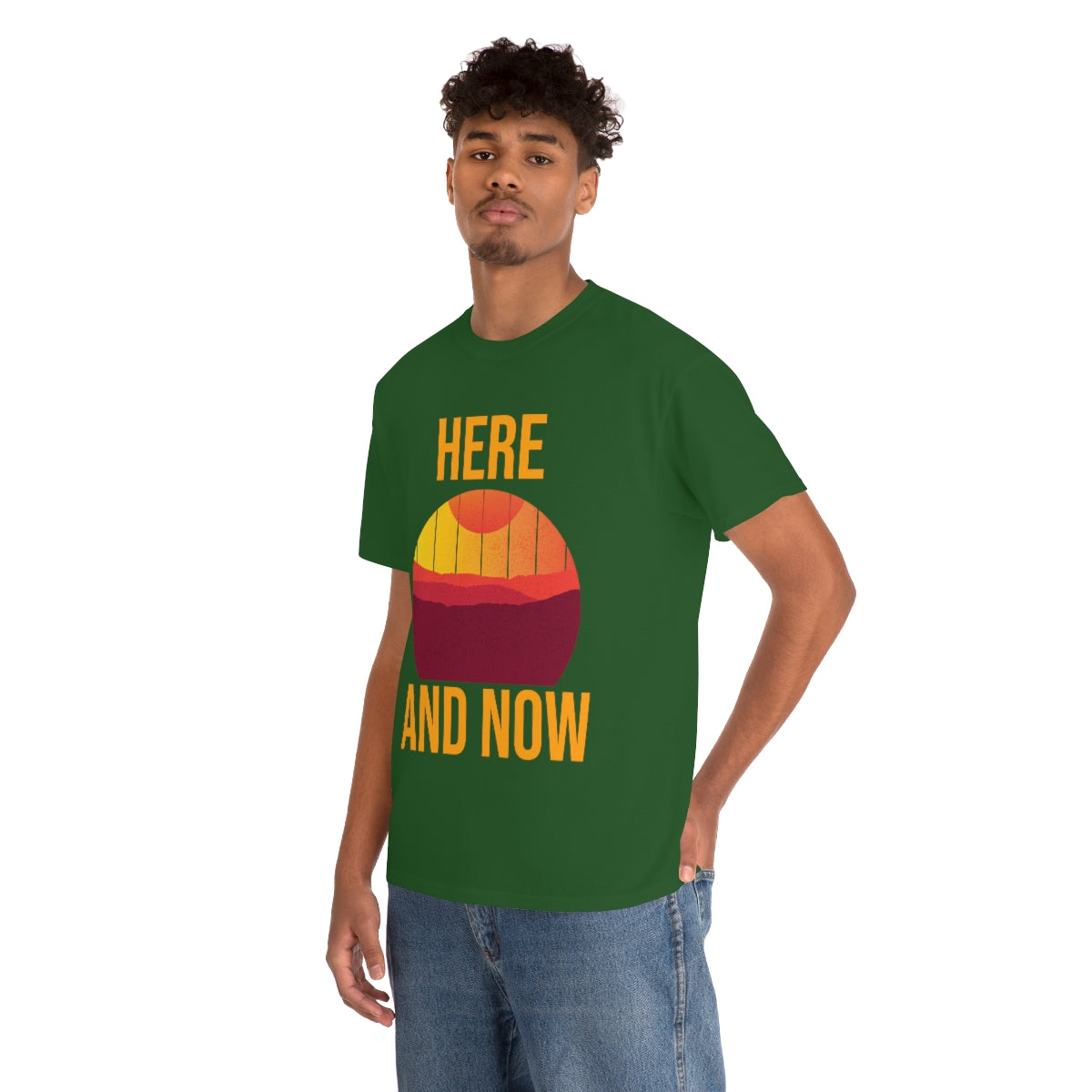 Here And Now Unisex Heavy Cotton Tee