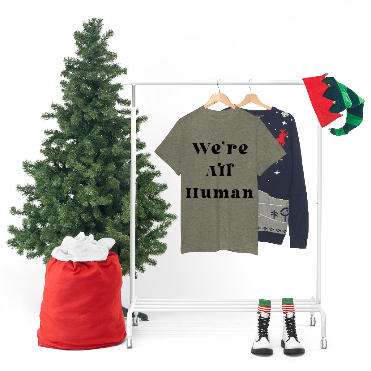 We Are All Human Unisex Heavy Cotton Tee
