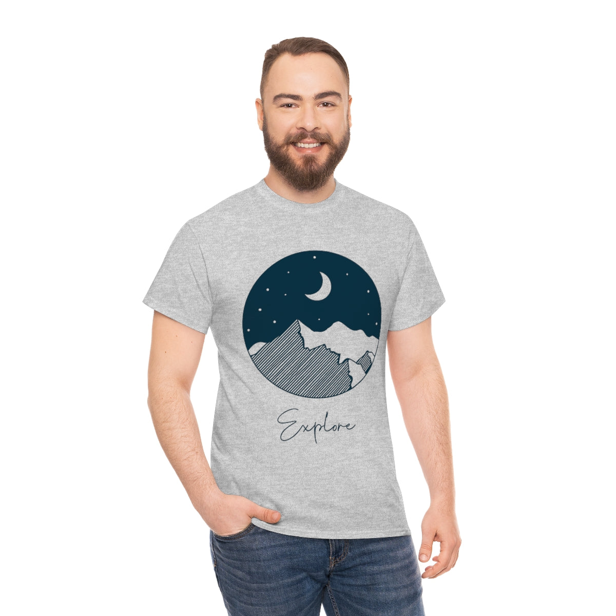 Explore Night Unisex Heavy Cotton Tee