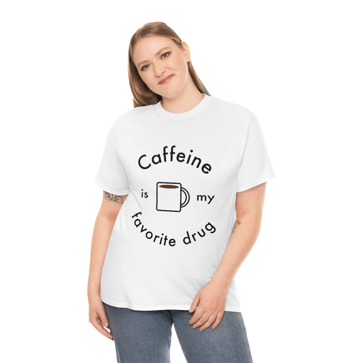 Caffeine is My Favorite Drug Unisex Heavy Cotton Tee