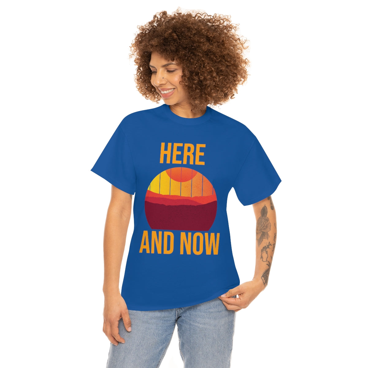Here And Now Unisex Heavy Cotton Tee