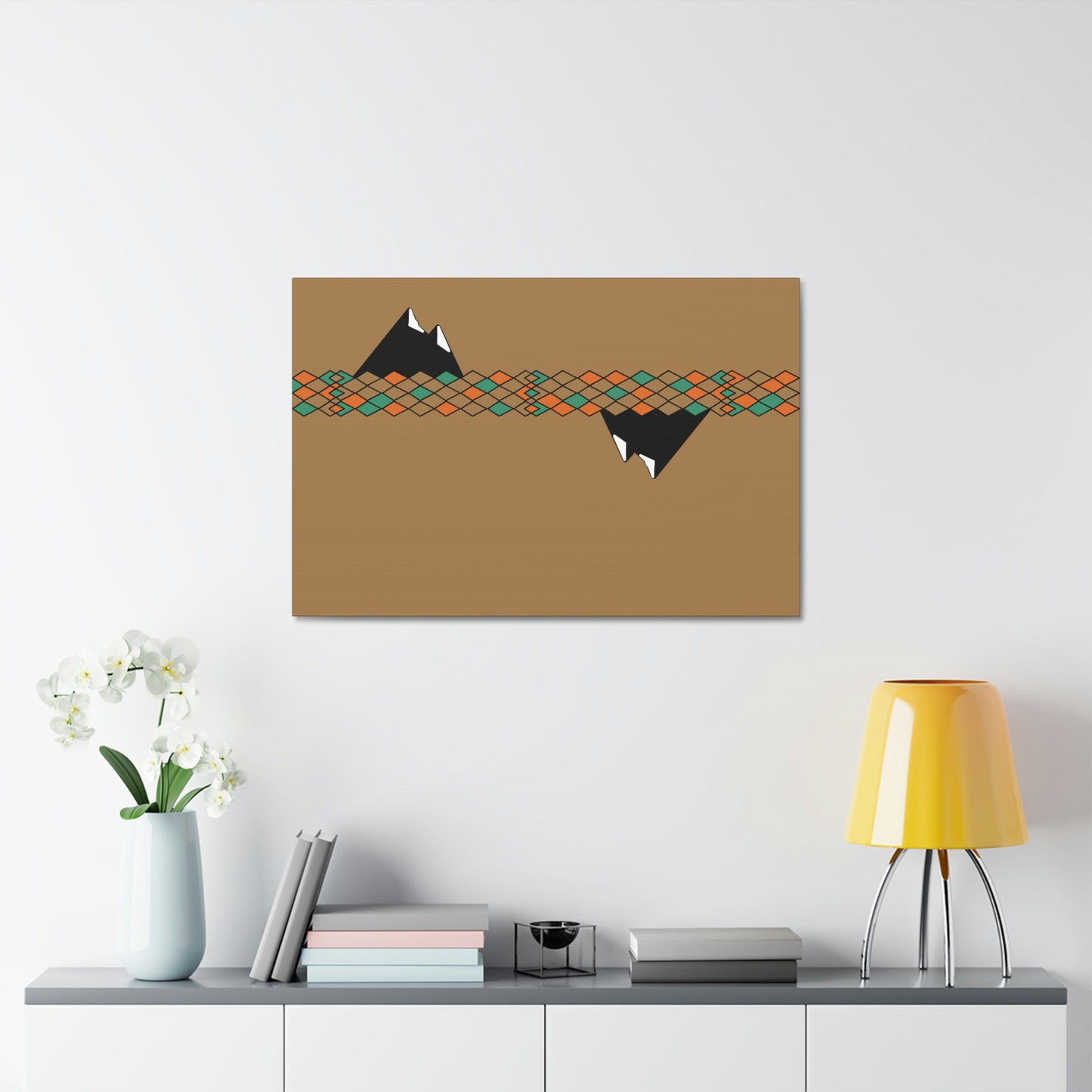 Desert Mountain Satin Canvas, Stretched