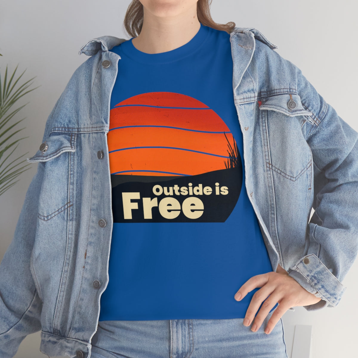 Outside is Free Unisex Heavy Cotton Tee