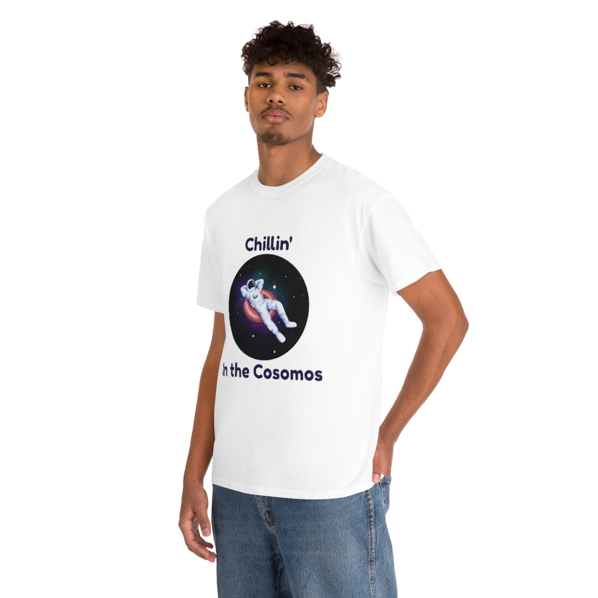 Chill Space Cosmos Astronaut Unisex Heavy Cotton Tee