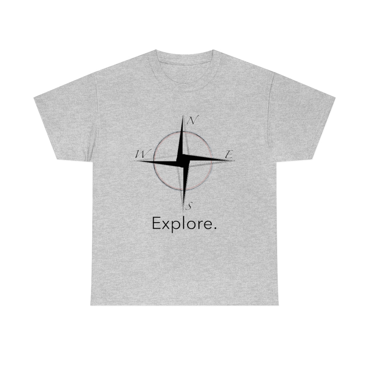 Explore Compass Unisex Heavy Cotton Tee
