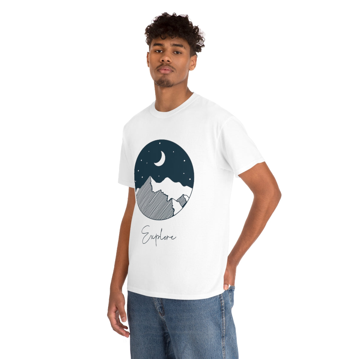 Explore Night Unisex Heavy Cotton Tee