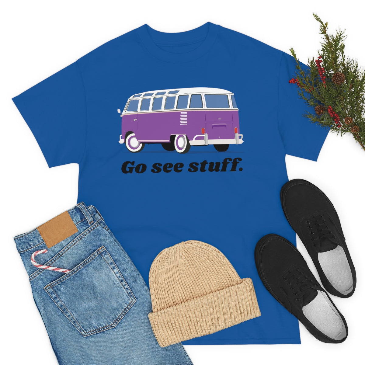 Go See Stuff Van Unisex Heavy Cotton Tee