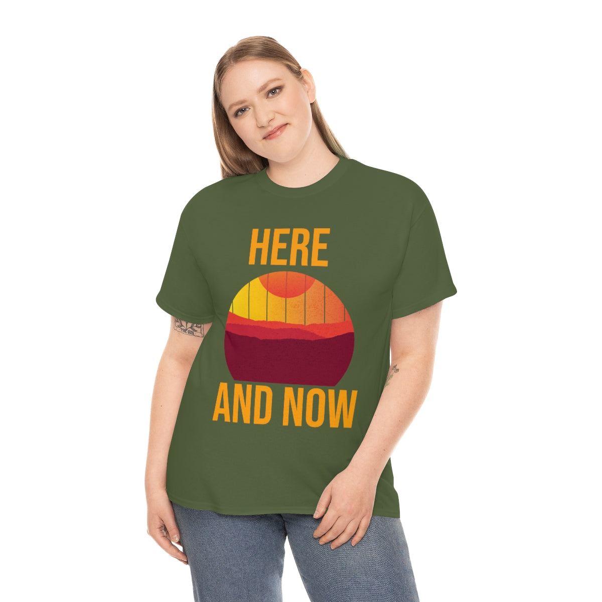 Here And Now Unisex Heavy Cotton Tee