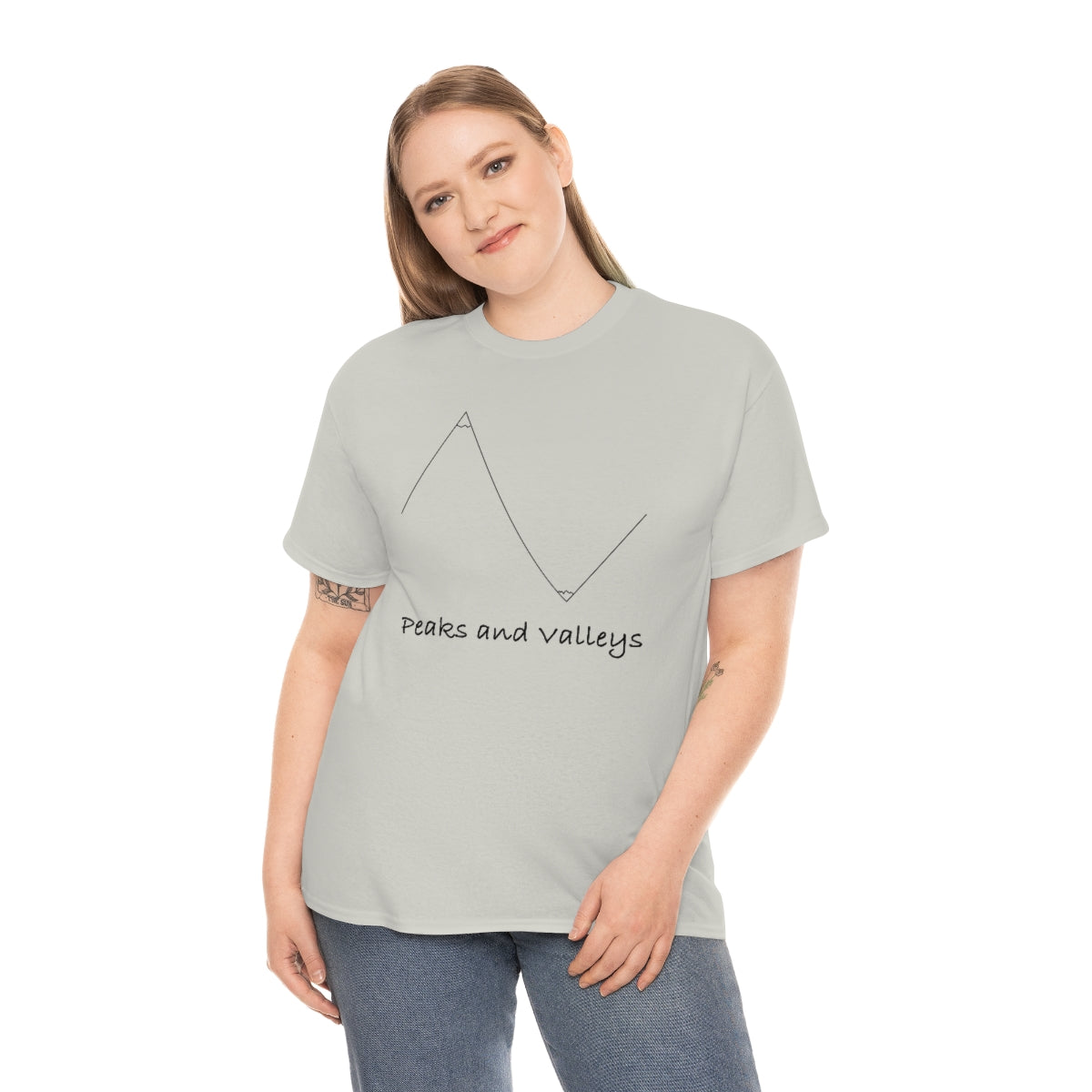 Peaks And Valleys Unisex Heavy Cotton Tee