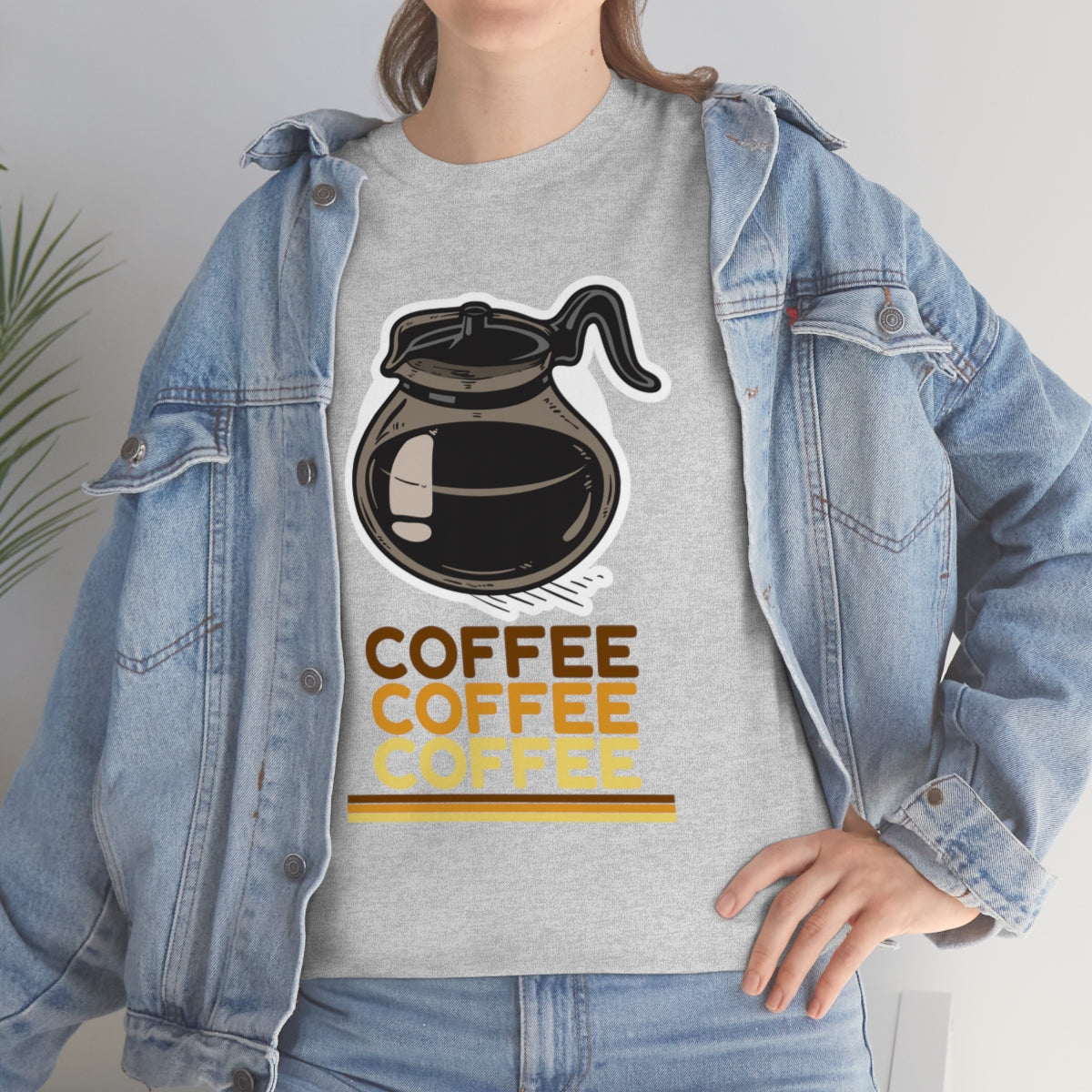 Coffee Coffee Coffee Unisex Heavy Cotton Tee