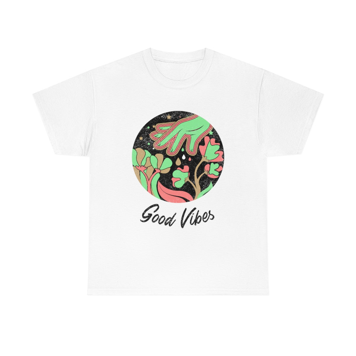 Good Vibes Trippy Unisex Heavy Cotton Tee