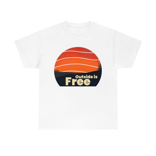Outside is Free Unisex Heavy Cotton Tee