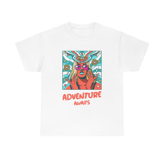 Adventure Awaits Unisex Heavy Cotton Tee