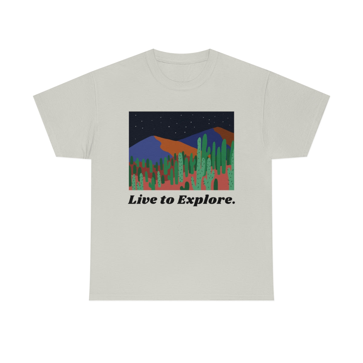 Live to Explore Unisex Heavy Cotton Tee