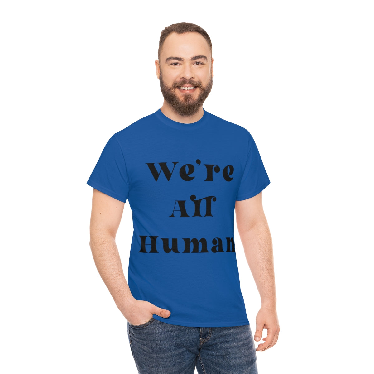 We Are All Human Unisex Heavy Cotton Tee