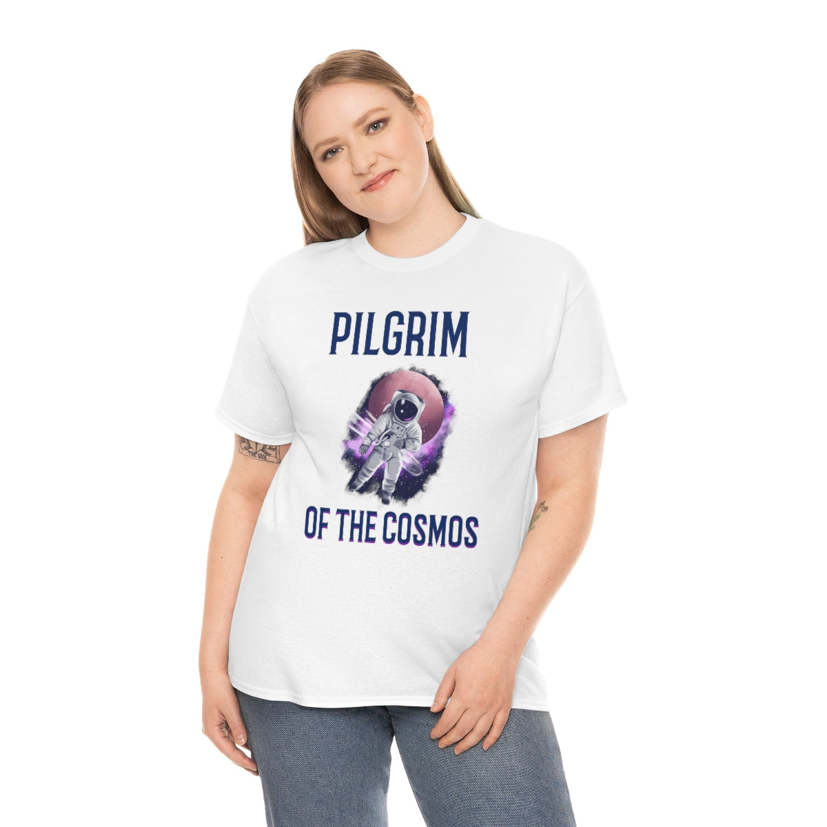 Pilgrim of Cosmos Astronaut Unisex Heavy Cotton Tee