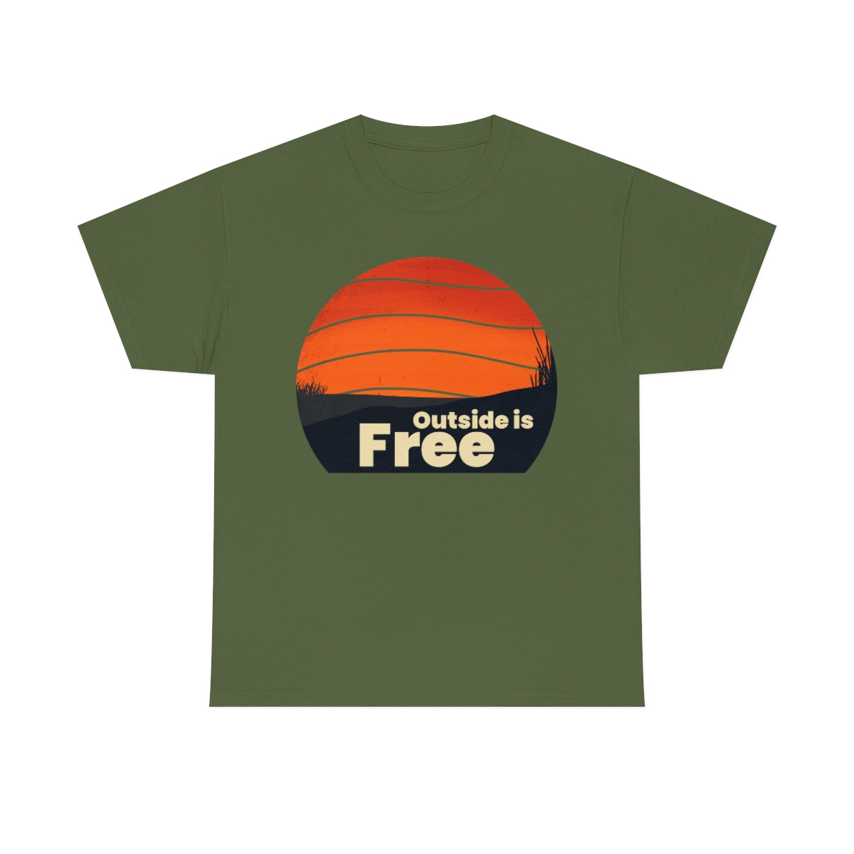 Outside is Free Unisex Heavy Cotton Tee