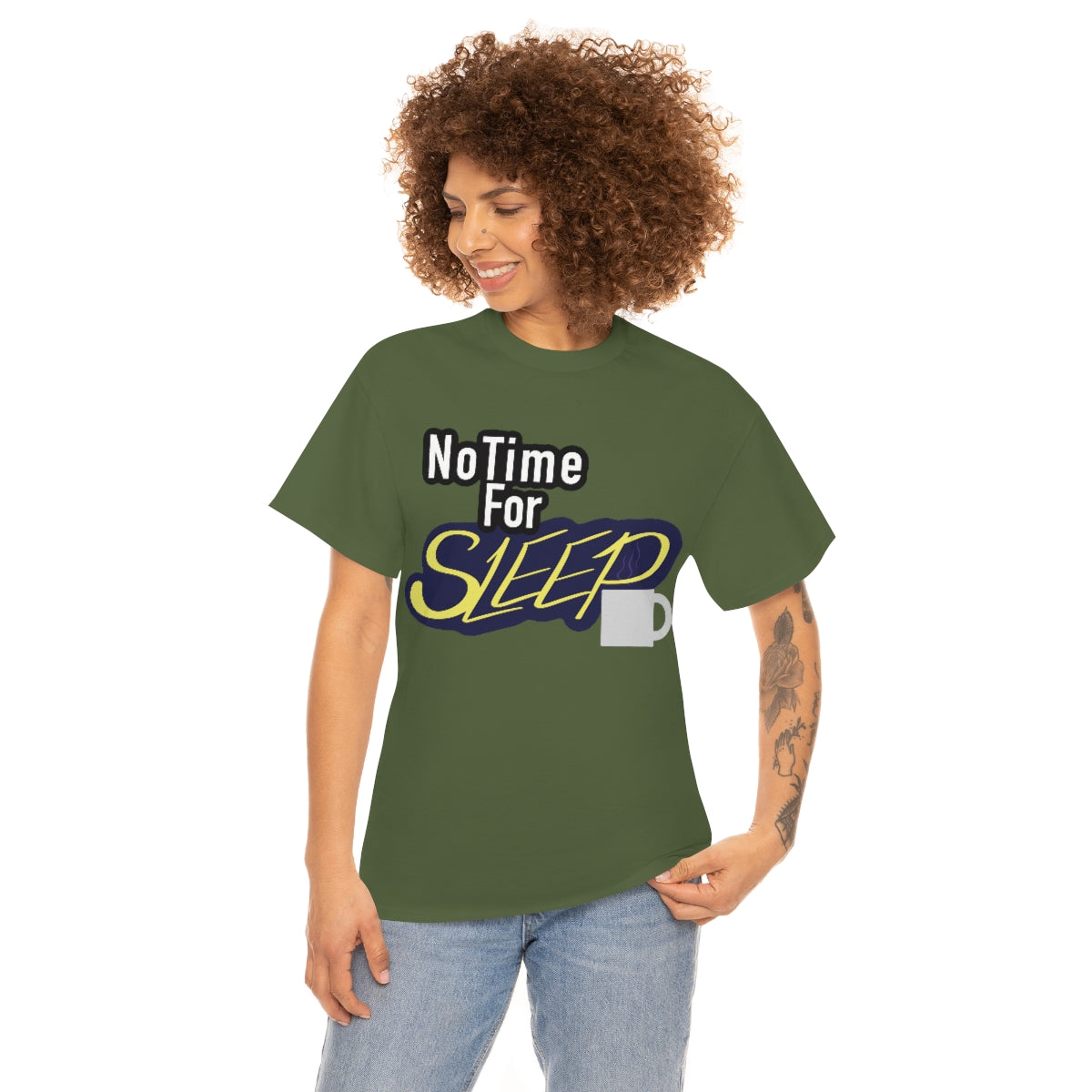 No Time for Sleep Coffee Mug Unisex Heavy Cotton Tee