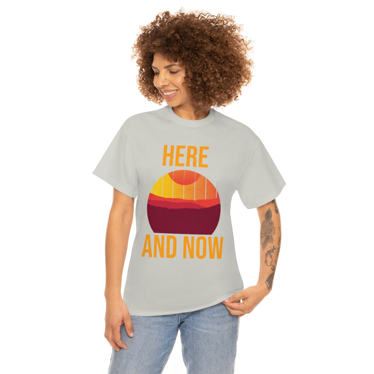 Here And Now Unisex Heavy Cotton Tee
