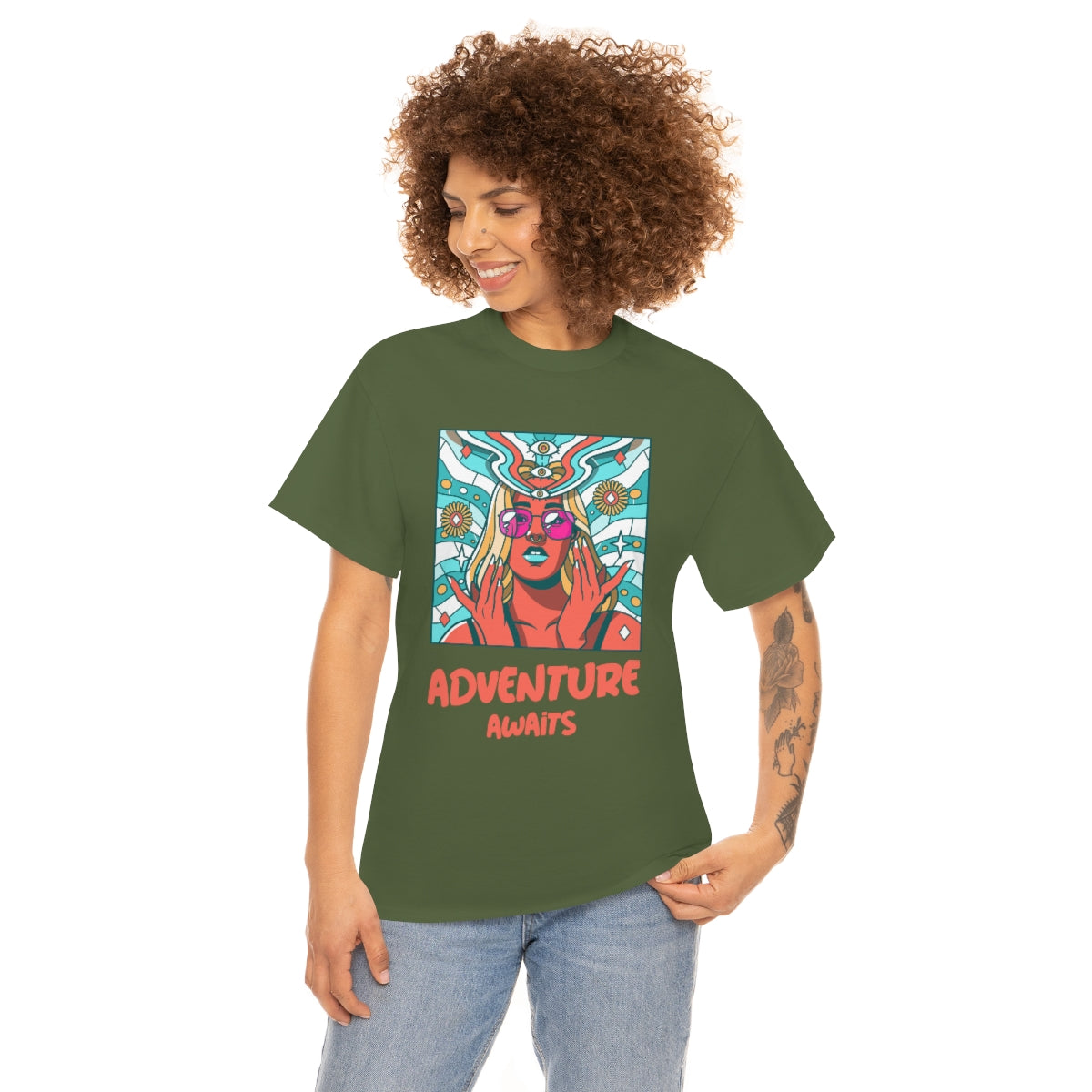 Adventure Awaits Unisex Heavy Cotton Tee