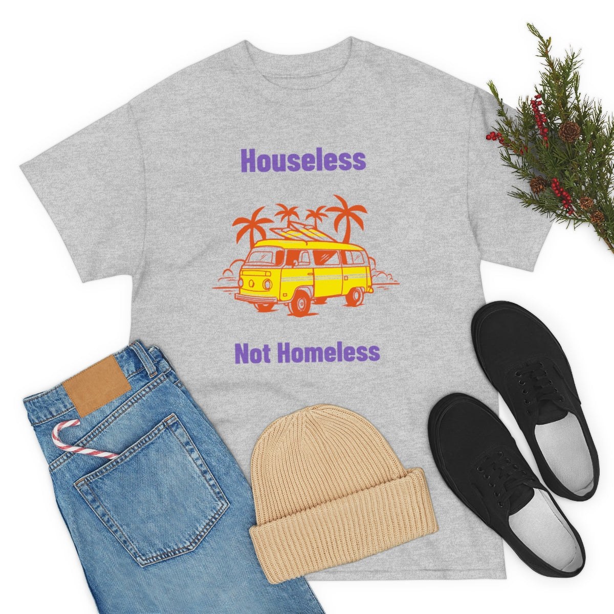 Houseless Not Homeless Unisex Heavy Cotton Tee
