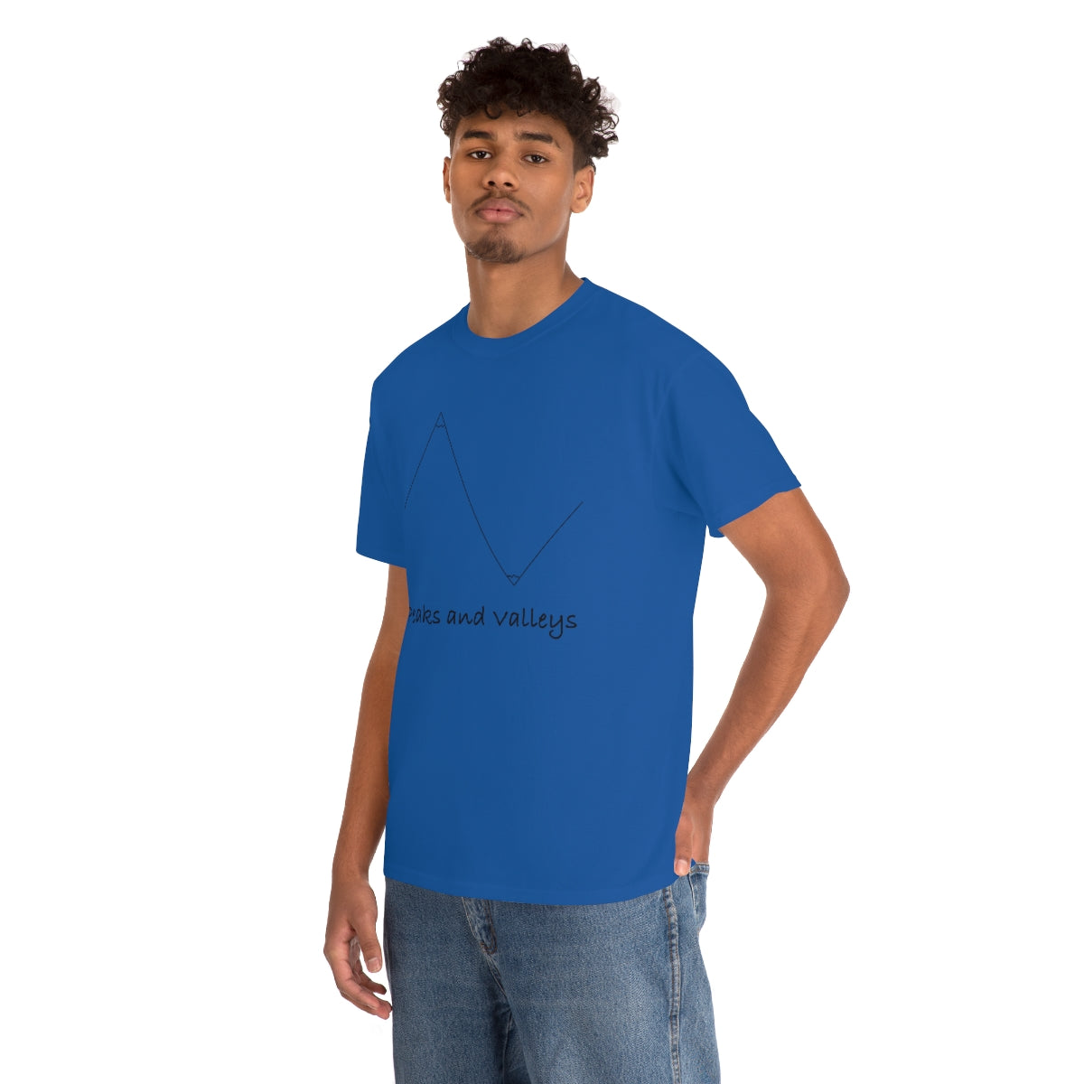 Peaks And Valleys Unisex Heavy Cotton Tee