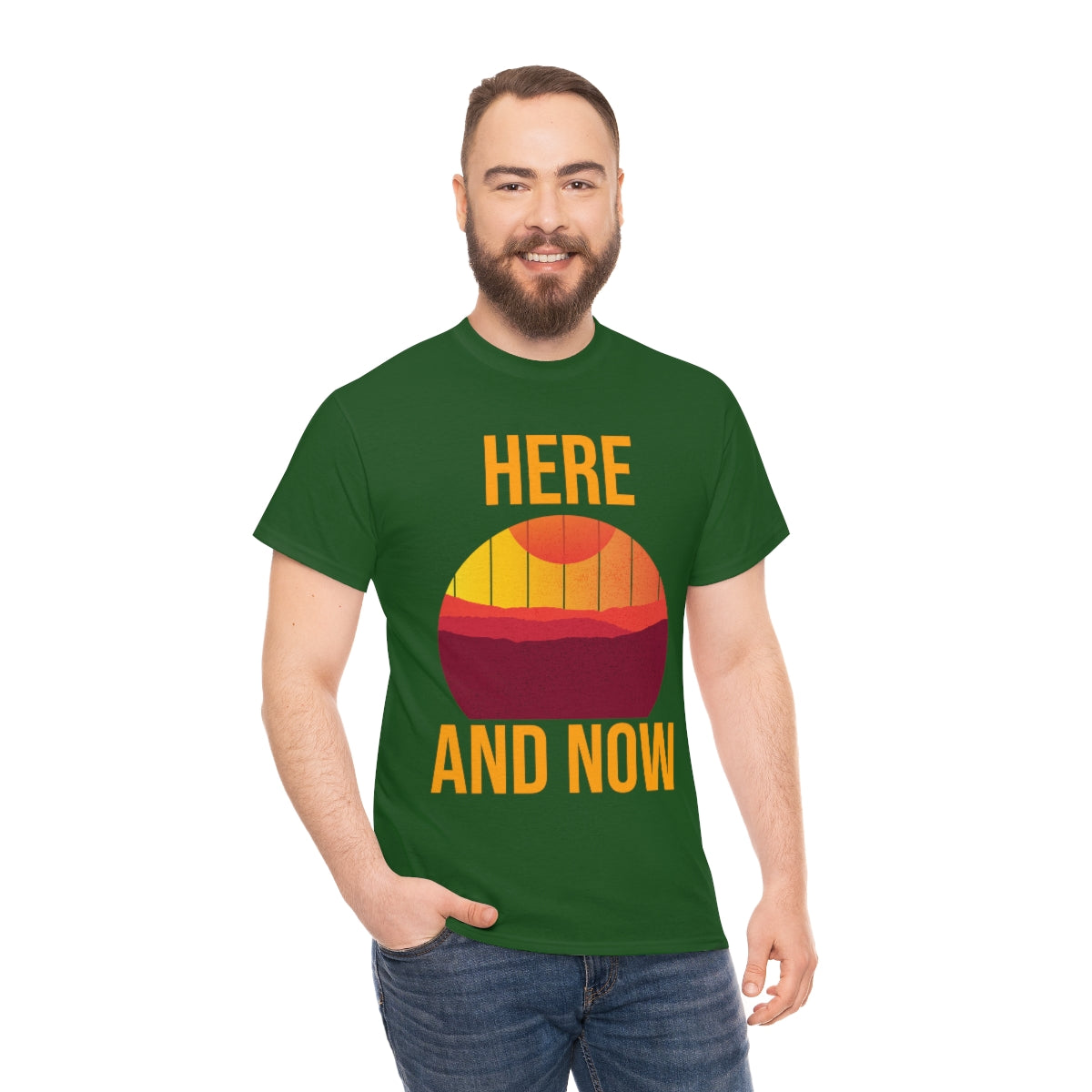 Here And Now Unisex Heavy Cotton Tee