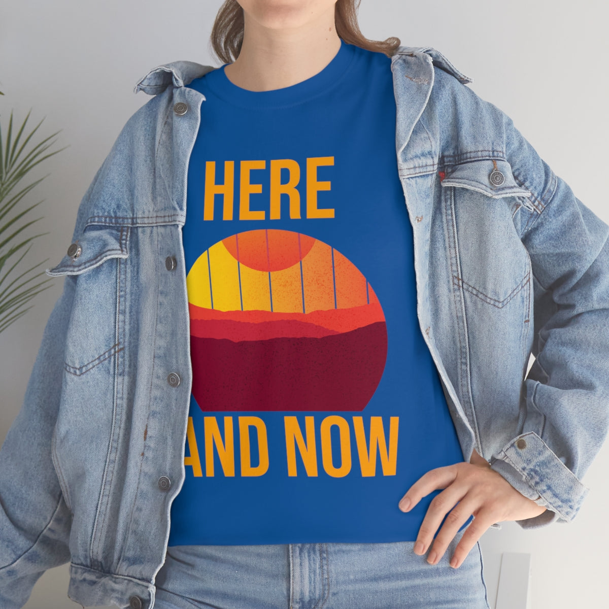 Here And Now Unisex Heavy Cotton Tee
