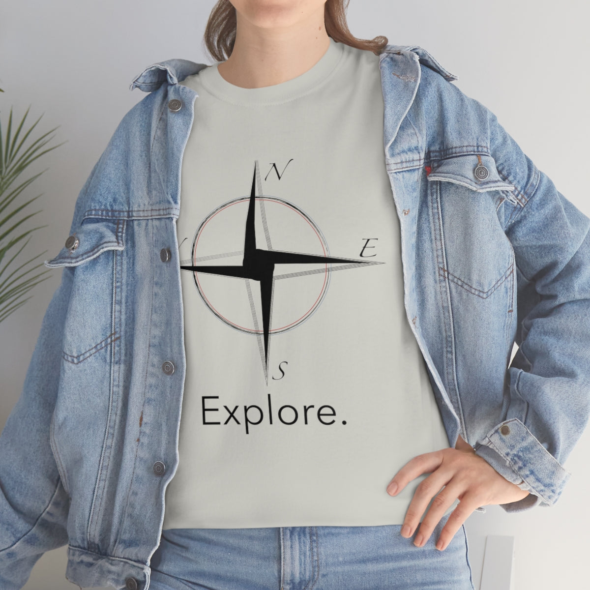 Explore Compass Unisex Heavy Cotton Tee