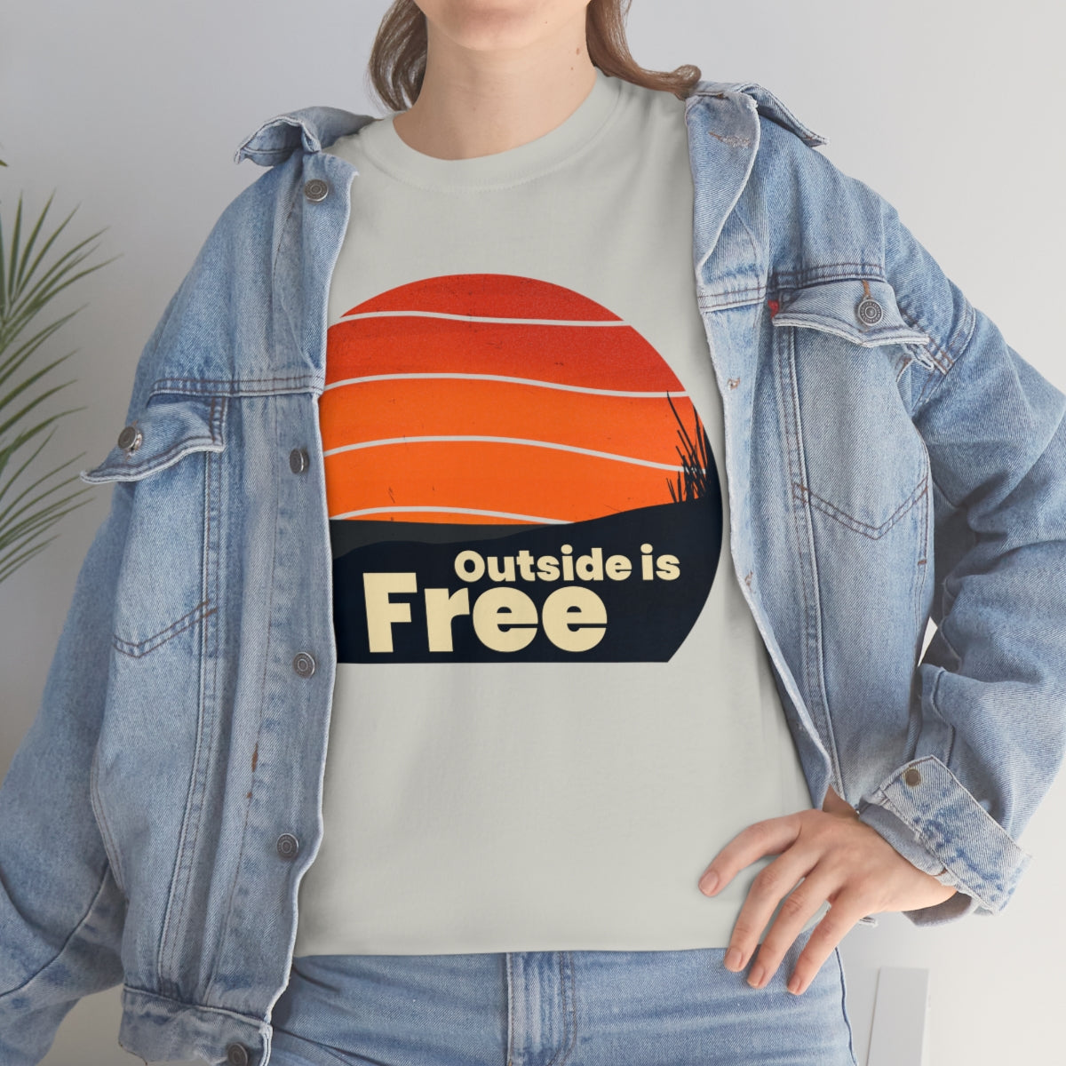 Outside is Free Unisex Heavy Cotton Tee