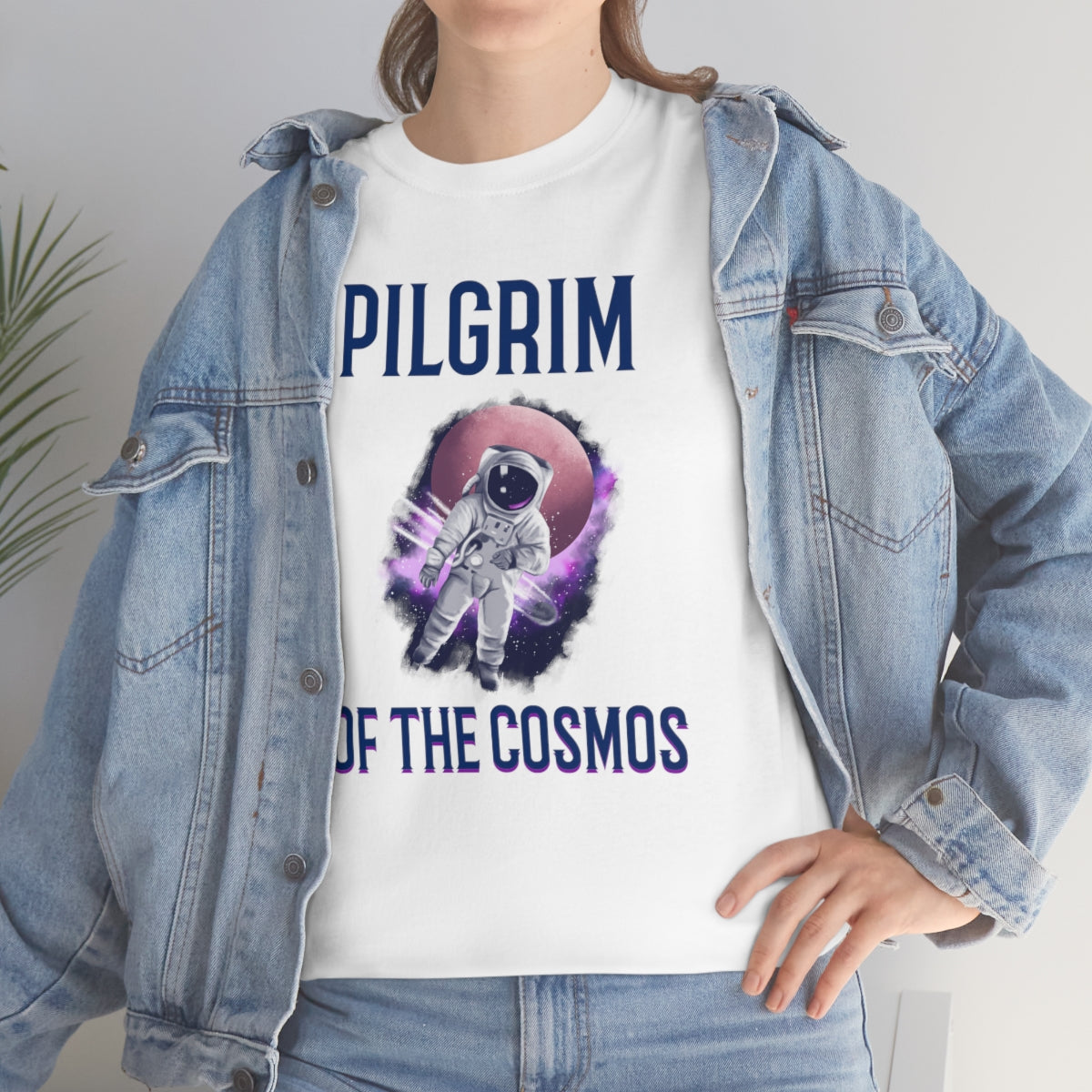 Pilgrim of Cosmos Astronaut Unisex Heavy Cotton Tee