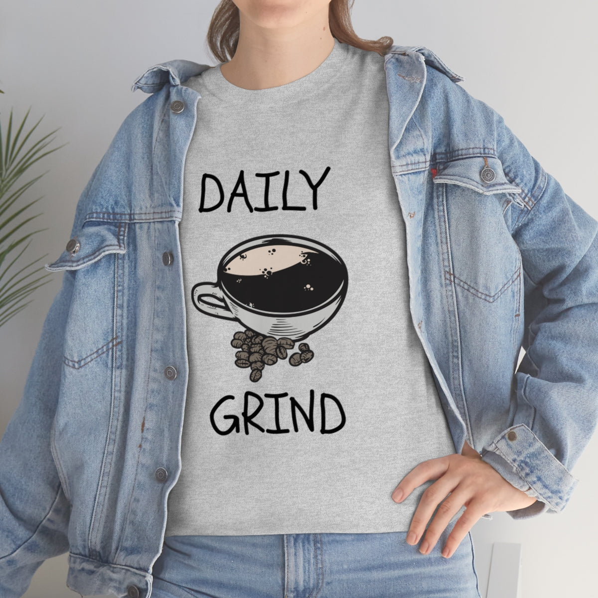 Daily Grind Coffee Unisex Heavy Cotton Tee