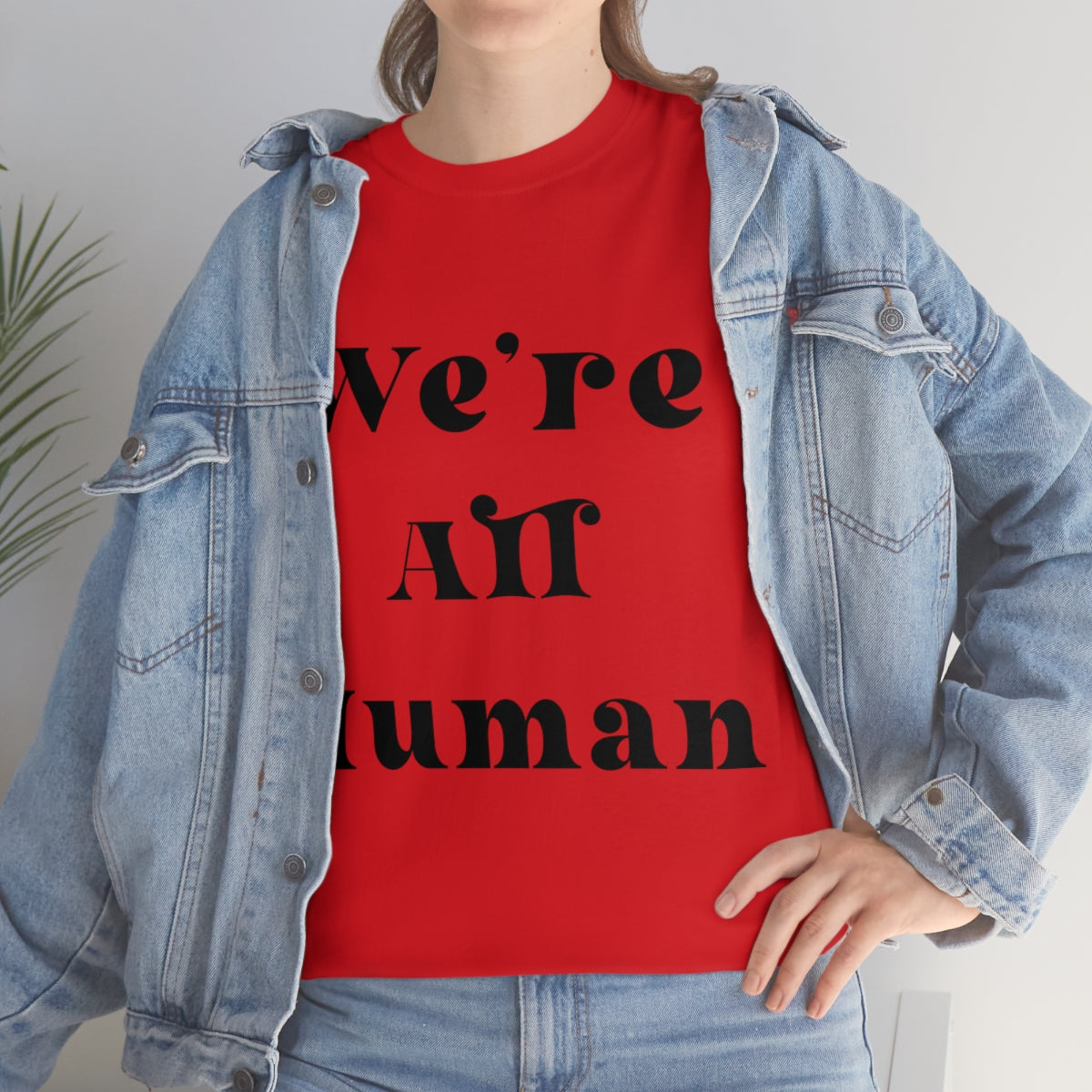 We Are All Human Unisex Heavy Cotton Tee