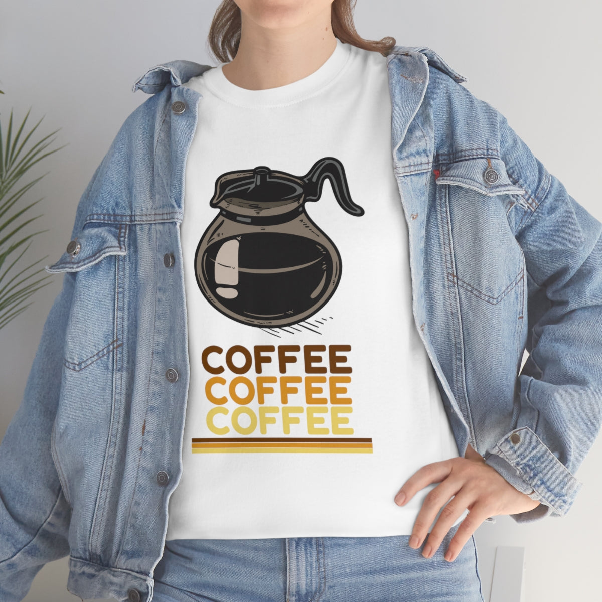 Coffee Coffee Coffee Unisex Heavy Cotton Tee