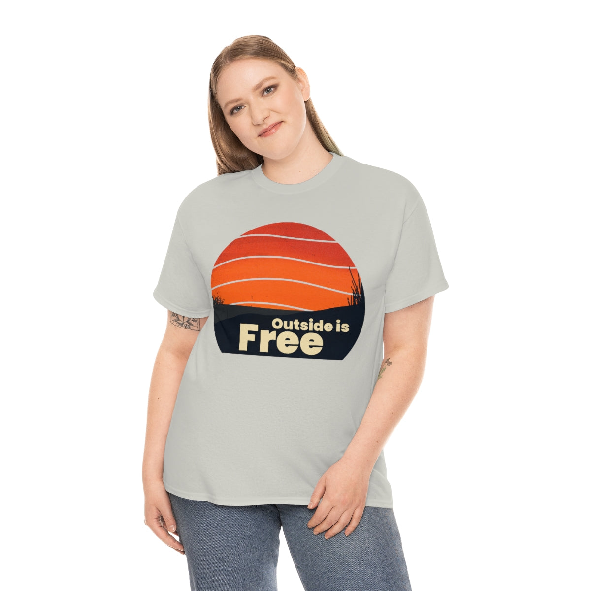 Outside is Free Unisex Heavy Cotton Tee