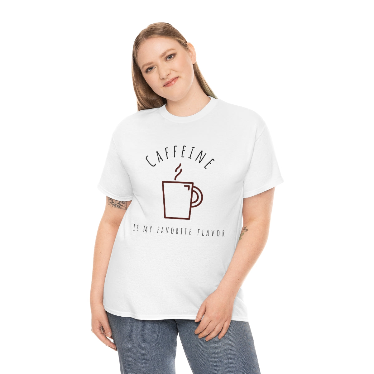 Caffeine is My Favorite Flavor Unisex Heavy Cotton Tee