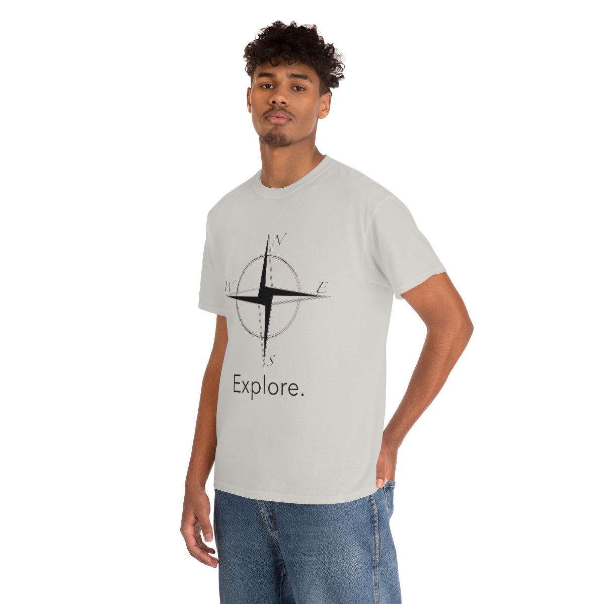 Explore Compass Unisex Heavy Cotton Tee