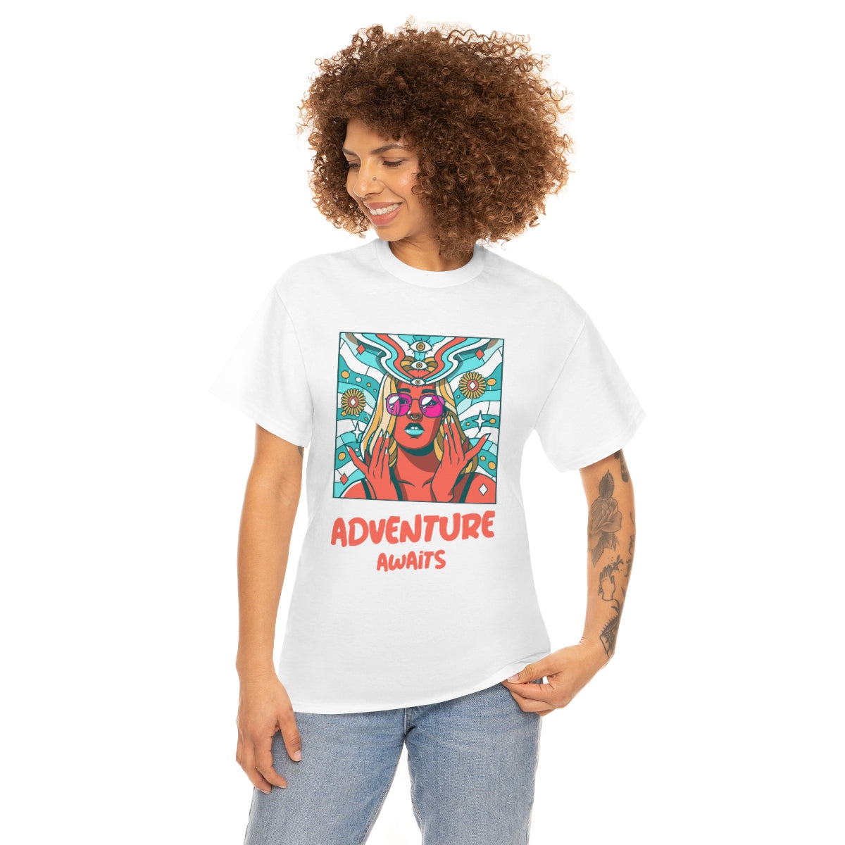 Adventure Awaits Unisex Heavy Cotton Tee