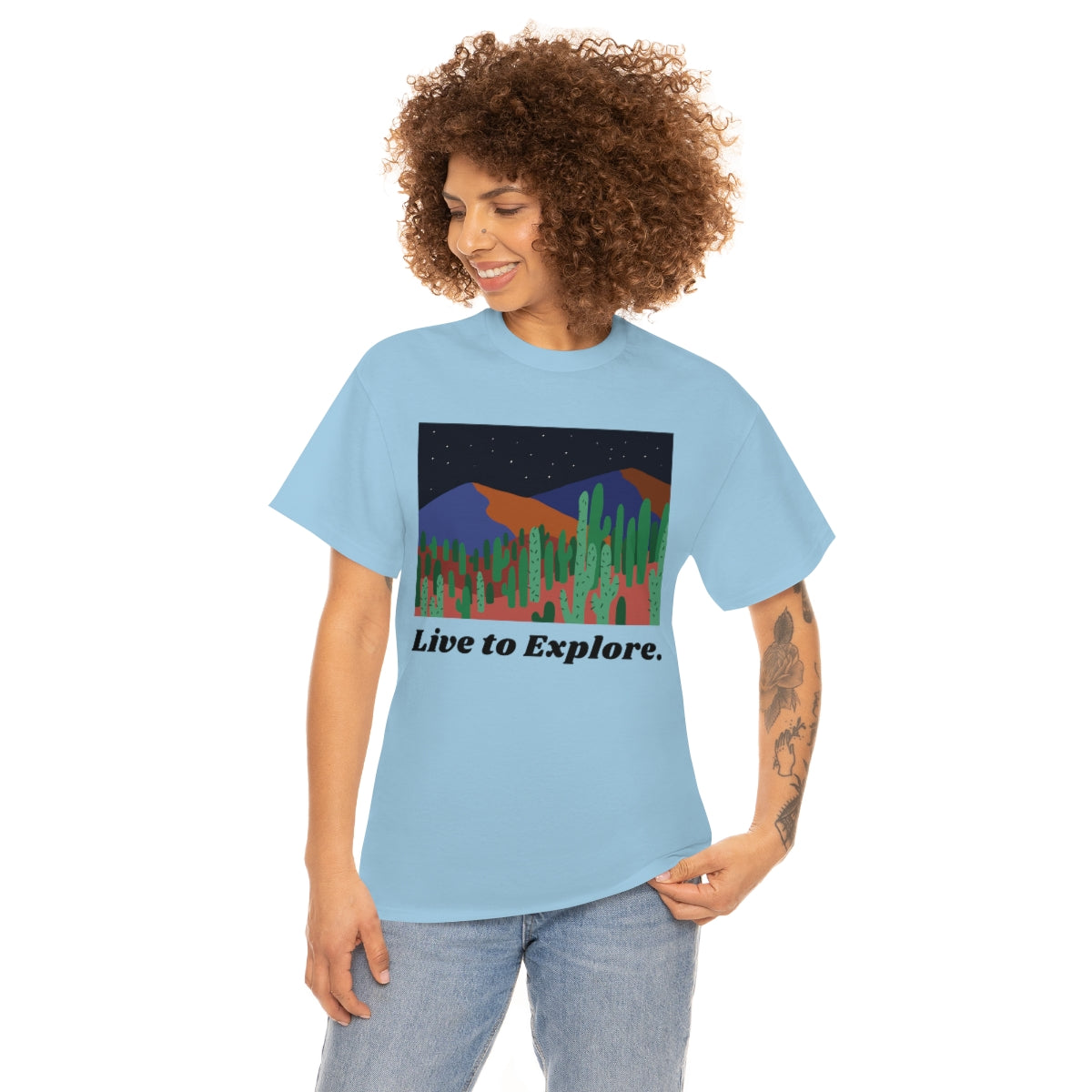 Live to Explore Unisex Heavy Cotton Tee
