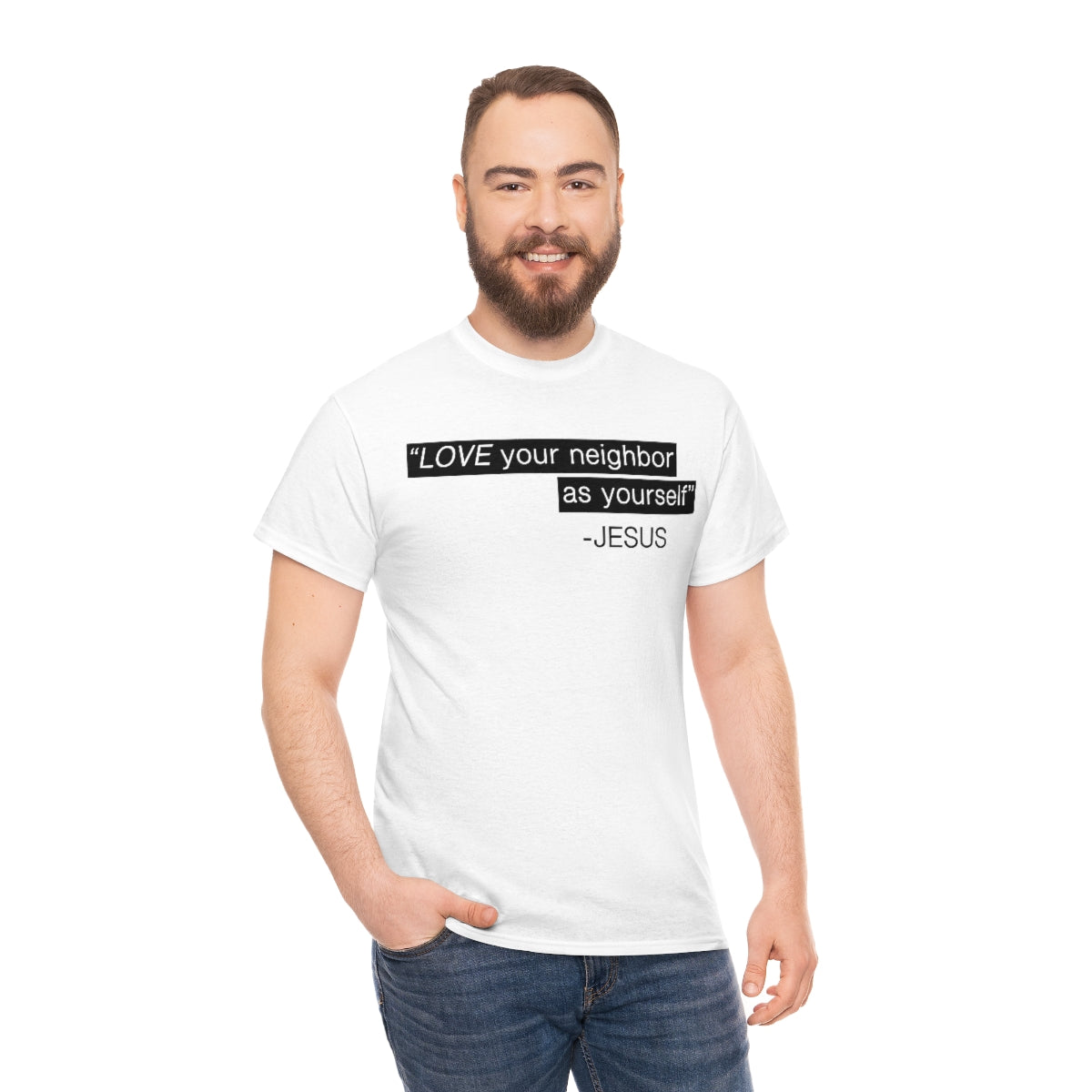 Love Your Neighbor Unisex Heavy Cotton Tee