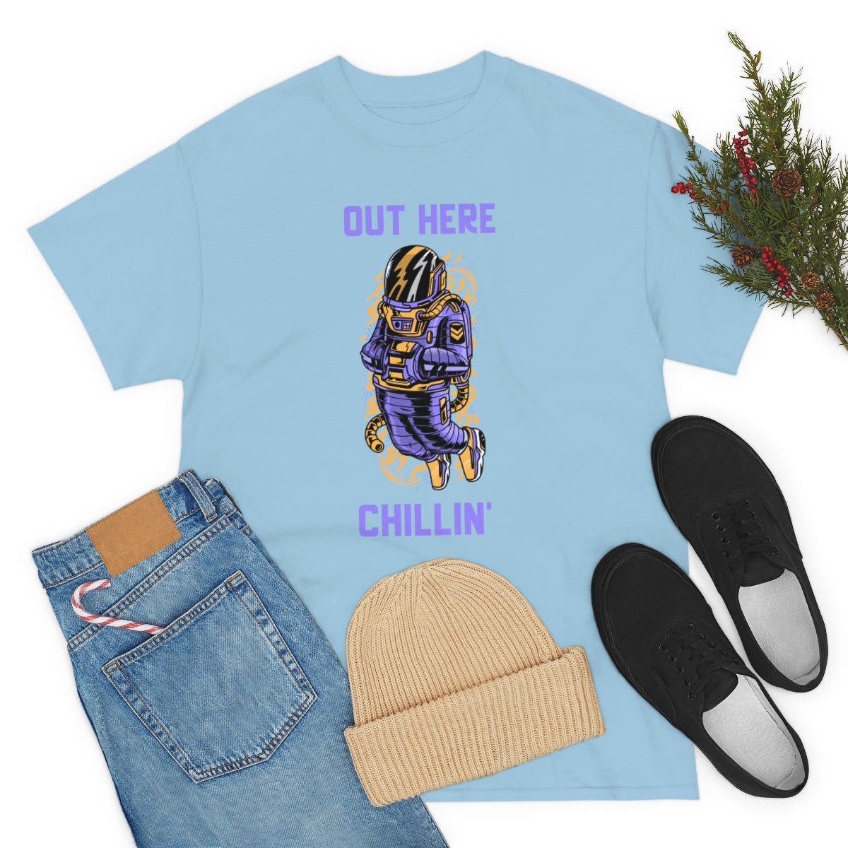Chill Space Astronaut Unisex Heavy Cotton Tee