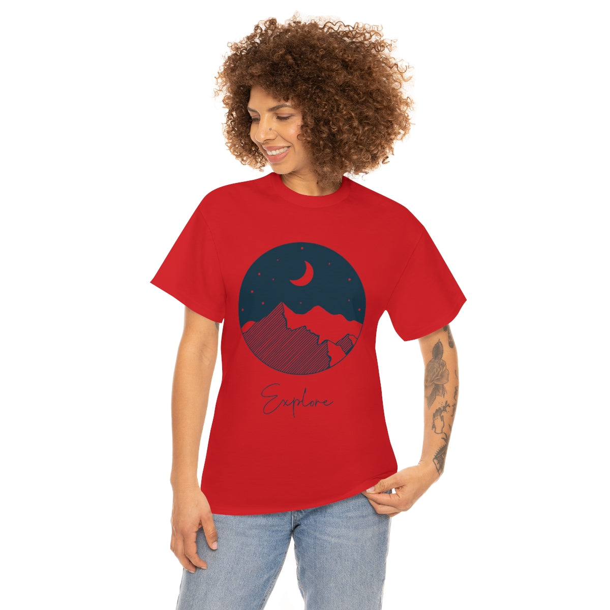 Explore Night Unisex Heavy Cotton Tee